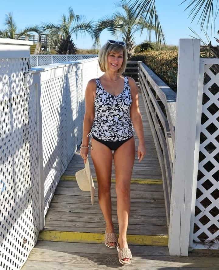 15 – Printed Tankini For Women Over 40