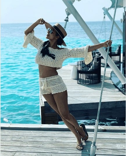 ↓ 38 – Malaika Arora’s Crochet Swimsuit