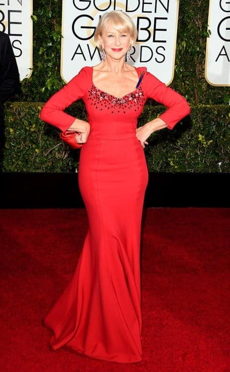 ↓ 26 – Helen Mirren’s Golden Globe Dress