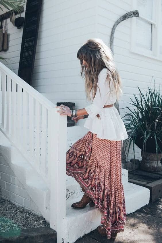 #11- Paneled Top and Long Skirt