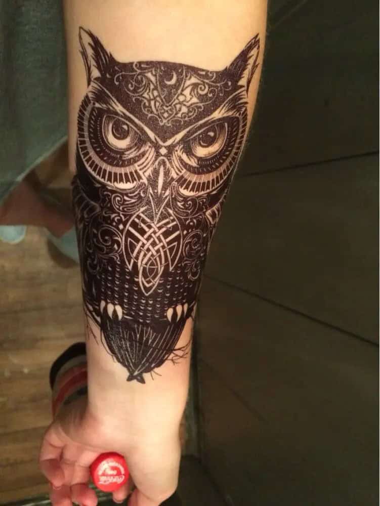 ↓ 9 – Celtic Owl Designs Tattoo