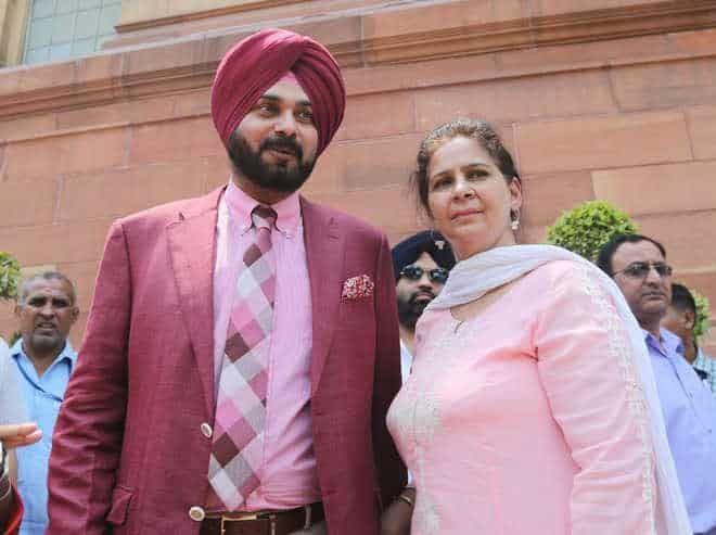 ↓ 10. Navjot Singh Sidhu and Navjot Kaur Sidhu